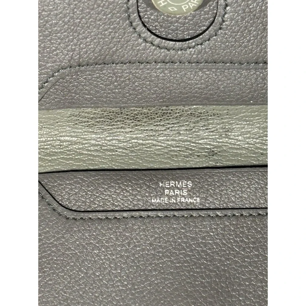 Hermes R.M.S. Card Holder Gris Meyer Evercolor 2023 B Stamp